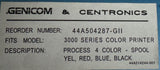 Genicom 44A504287-GII Color Spool Ribbon Fits 3000 Series Color Printer
