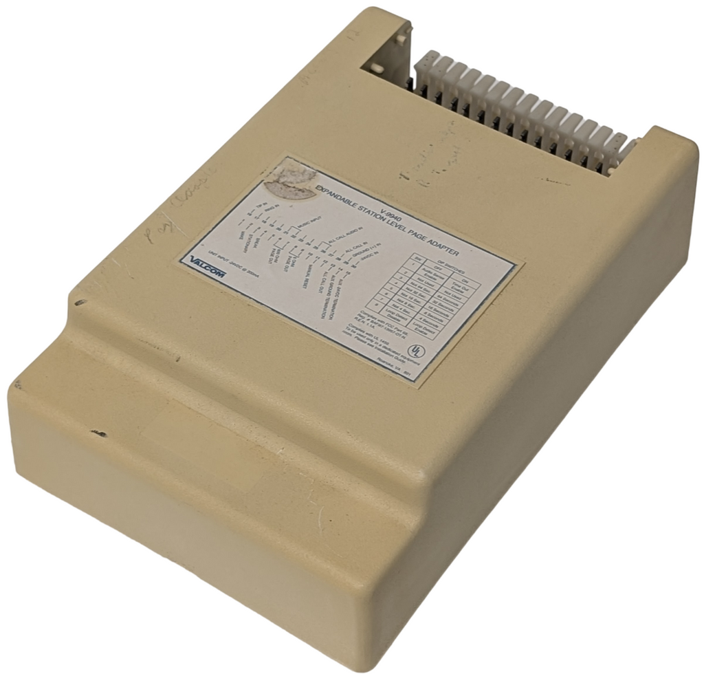 Valcom V-9940 Expandable Station Level Page Adapter 24VDC 200 ma