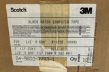 3M 700 Black Watch Computer Tape 1/2" x 600' 10-Pack 84-9800-7793-1