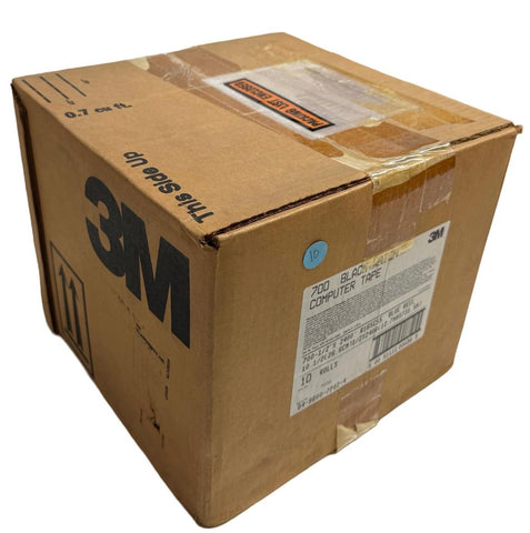 3M 700 Black Watch Computer Tape 1/2" x 2400' 10-Pack 84-9800-7782-4