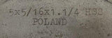 Poland 5-709-465 Stag Tooth Side Cutter 5" X 5/16" X 1 1/4" HSS