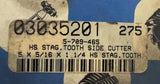 Poland 5-709-465 Stag Tooth Side Cutter 5" X 5/16" X 1 1/4" HSS