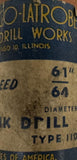 Chicago Latrobe 61/64" Taper Shank Drill HS Type 110