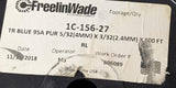 Freelin-Wade 1C-156-27 Polyurethane Tubing Blue 95A PUR 4mm x 2.4mm x 500' Roll