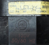 Allen-Bradley 800T-PT16 Push To Test Pilot Light Amber Series N 120 VAC 50/60 HZ