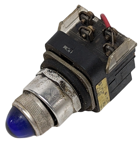 Allen-Bradley 800T-PT16 Push To Test Pilot Light Blue Series N 120 VAC 50/60 HZ