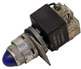 Square D 9001KM1 Pilot Light Blue Series F 110/120 VAC 50/60 HZ