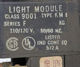 Square D 9001KM1 Pilot Light Green Series F 110/120 VAC 50/60 HZ