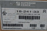 Superior Essex 18-241-33 Telephone Wire Cable Gray 1000 FT 4 Pair 24 AWG CAT3