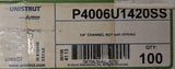 Box of (62) Unistrut P4006U1420SS Channel Nut with Spring 1/4" Stainless Steel