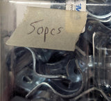 Lot of (50) Sigma Electric 1801 ProConnex One Hole Strap 1/2" Zinc Plated Steel