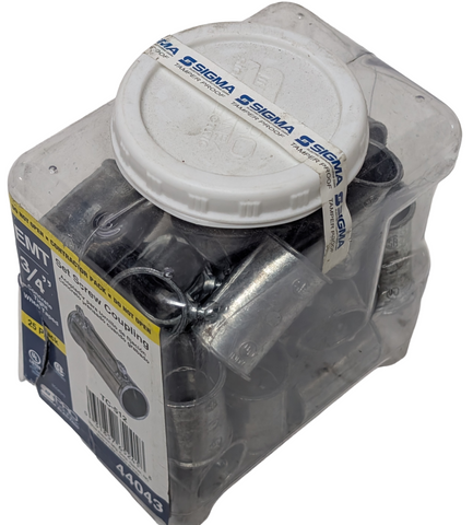 Lot of (25) Sigma Electric TC-512 ProConnex Set Screw Coupling 3/4" Zinc Die