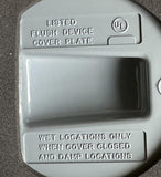 Hubbell HBL5679C Outlet 15A 250V Killark FS-1 Electrical Box Weatherproof Cover