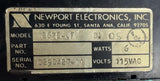 Newport Electronics 267B-JF1 D1 05 Temperature Pyrometer 115 VAC 6 Watts