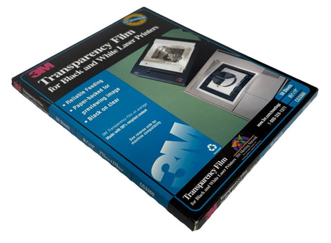 3M CG3360 Transparency Film For Laser Printers 8-1/2" x 11" 50-Pack