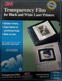 3M CG3360 Transparency Film For Laser Printers 8-1/2" x 11" 50-Pack