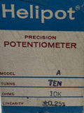 Helipot Model A Precision Potentiometer 10-Turn 10K Ohms