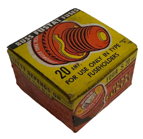 Buss Fustat S20 Dual Element Fuse Type S Base 20 Amp (Box of 4)