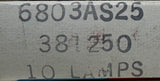 Sylvania 6803AS25 Miniature Lamp Bulbs 381250 10-Pack