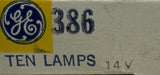 General Electric 386 Miniature Lamps 14 Volts 10-Pack
