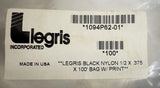 Legris 1094P62 Black Nylon Tubing 1/2" x .375" x 100'
