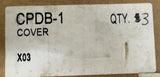 Lot of (3) Bussmann CPDB-1 Terminal Block Cover 5.1" X 4"