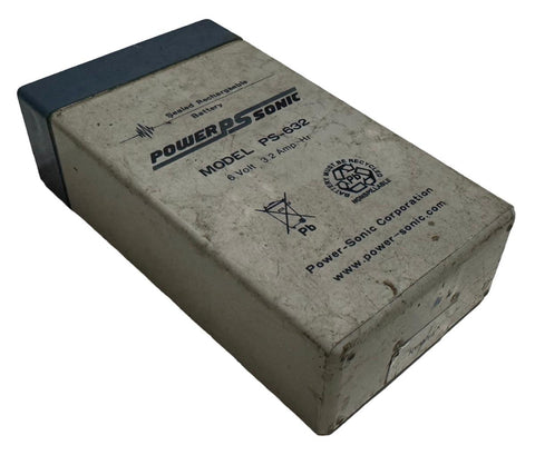 Power Sonic PS-632 Sealed Rechargeable Battery 6V 3.2 Amp