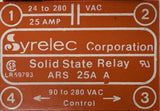Lot of (2) Syrelec ARS 25A Solid State Relay 280 VAC 25 AMP