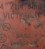 Victaulic No. 60 Grooved End Cap Pipe Fitting 4" Orange Ductile Iron