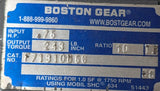 Boston Gear F71310В56 Speed Reducer 10:1 Ratio 0.75 HP 243 Output Torque