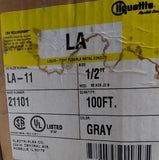 Liquatite LA-11 Liquid-tight Flexible Conduit Metal Gray 1/2" Size 100' L 21101