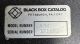 Black Box Catalog ABC Fast Ethernet Manual Desktop Switch