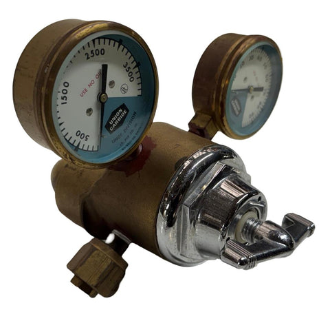Union Carbide R-643486 Purox Oxygen Regulator W/ Gauges