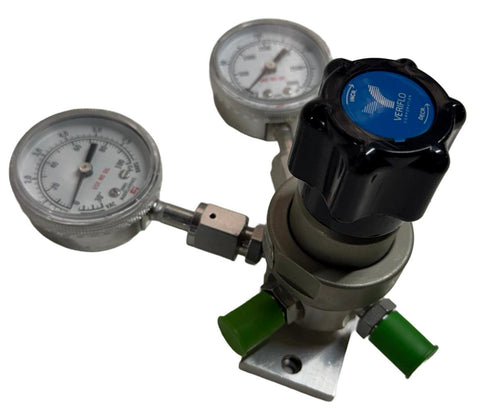 Veriflo TDR451W4P1 30VCRM Gas Regulator W/ Gauges
