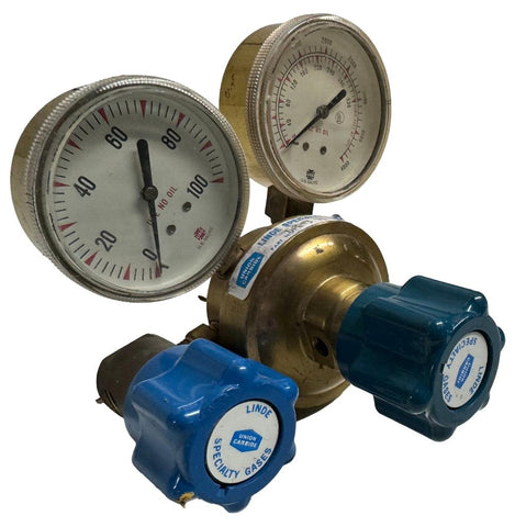 Union Carbide UPD 3 75 580 Pressure Regulator W/ Gauges