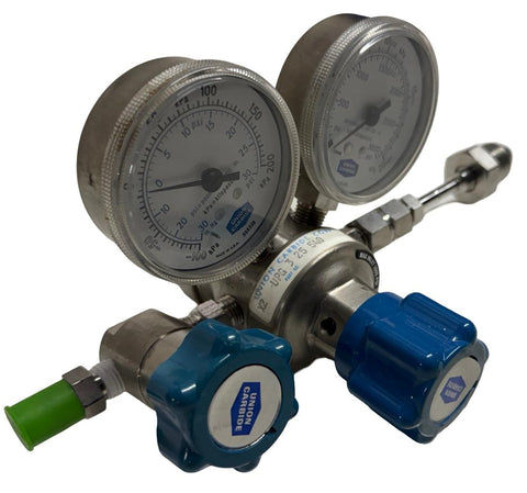 Union Carbide X2 UPG 3 25 540 Pressure Regulator 3000 PSI W/ Gauges