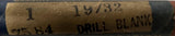 Ace Drill 19/32" Jobber Drill Blank HSS