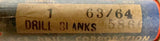 Ace Drill 63/64" Jobber Drill Blank HSS