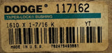 Dodge 117162 Taper-Lock Bushing 1610 X 1-7/16