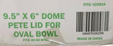 Fineline 42OBL24 PETE Plastic Dome Lid with Vent for 24 OZ Bowl Disposable 250CT