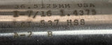 Lavallee & Ide 1-7/16 Taper Shank Chucking Reamer 1.4675 HSS A-2 B