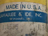 Lavallee & Ide 1-7/16 Taper Shank Chucking Reamer 1.4675 HSS A-2 B