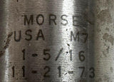 Morse Cutting Tool 1-5/16 Taper Shank Chucking Reamer M7