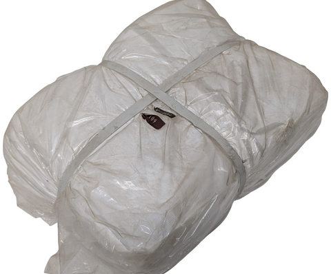 Lot of (100) Lakeland 601 Disposable Bib Apron White Tyvek Sewn Ties 28" x 36"