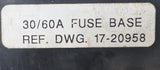 Cutler-Hammer C361SC Fusible Disconnect Switch 3Ph 30A 600VAC w/ Bases & Fuses