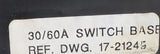 Cutler-Hammer C361SC Fusible Disconnect Switch 3Ph 30A 600VAC w/ Bases & Fuses