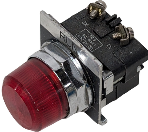 Cutler-Hammer 10250T/91000T Illuminated Push Button Switch Red 120VAC