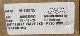 Alfa Laval LKB-F ISO W/W Butterfly Valve 9612402735