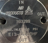 Air Products E13-C440DHF In-Line Regulator 500 PSI W/ Gauge