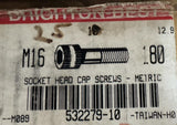 Lot of (18) Brighton-Best 532279-10 Socket Head Cap Screws M16x1.80 - Metric